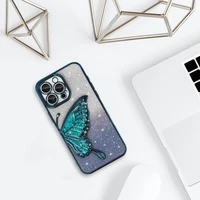Tel Protect Butterfly Water dėklas telefonui Iphone 17 Pro mėlynas