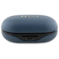 Guess Bluetooth ausinės GUTWSPGTSPSB TWS + įkrovimo stotelė mėlynos/mėlynos grūdėtas klasikinis logotipas