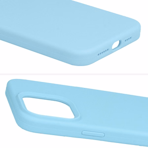 Silikoninis Lite dėklas telefonui Iphone 13 Pro Max šviesiai mėlynas
