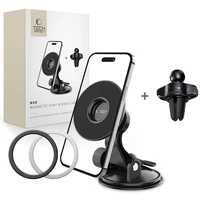 Tech-Protect N50 MagSafe magnetinis automobilinis laikiklis telefonui prietaisų skydeliui / ventiliacijos angai - juodas