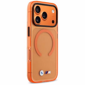 BMW M IML Metal Logos MagSafe Dėklas for iPhone 17 Pro Max - Pro oranžinis