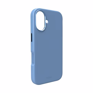 Чехол Puro Icon Mag Pro Liquid Silicone для iPhone 17, совместимый с MagSafe, с защитой камеры и алюминиевыми кнопками - синий