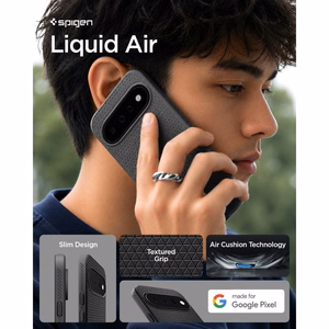 Spigen Liquid Air dėklas, skirtas Google Pixel 11 – spalva: matinė juoda