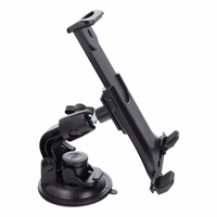 Automobilio laikiklis priekinio stiklo / prietaisų skydelio / galvos atramos (planšetėms 7" - 10") juodas