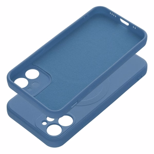SILICONE MAG COVER dėklas telefonui, suderinamas su MagSafe, IPHONE 12 mėlynas