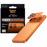 PanzerGlass Fender kameros apsauginis grudintas stiklas iPhone 17 Pro - oranzinis