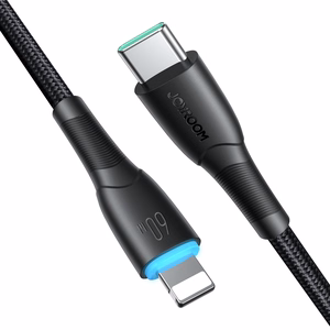 Joyroom Starry Series SA32-CC3 USB-C / USB-C kabelis 60W 1 m - juodas