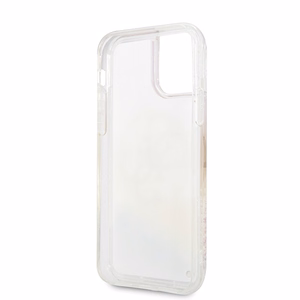 Guess GUHCN58LGIRGP iPhone 11 Pro kietas dėklas Gradient Liquid Glitter Circle Logo