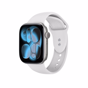 Crong Liquid Apple Watch dirželis, 44/45/46/49 mm, baltas