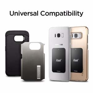 Spigen QS11 Magnetinis automobilio oro angos telefono laikiklis - juodas