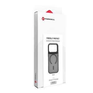 Case for iPhone 17 Pro Max / 18 Pro Max Forcell F-Protect Shadow Stand Premium compatible with MagSafe black