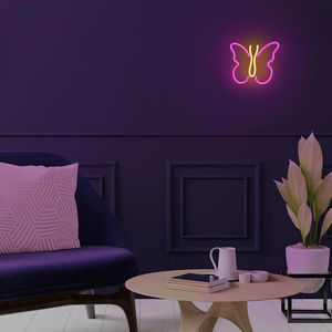 Neon LED Light BUTTERFLY rožinis NNE03 Neolia