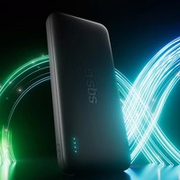 SBS Infinity išorinė baterija 10000mAh 10W LiFePo₄ USB-A USB-C - juoda