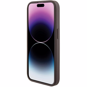 Guess Grip Stand 4G Triangle Strass dėklas telefonui iPhone 15 Pro - rudas