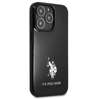 US Polo USHCP13LUMHK iPhone 13 Pro / 13 6.1" juodas/juodas kietas dėklas Horses Logo