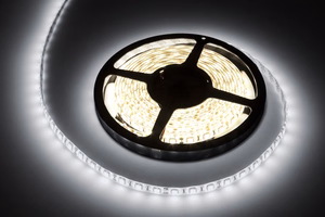Rebel vandeniui atspari LED juosta, 5 m, šaltai balta, 300 x 5050 SMD, 12 V