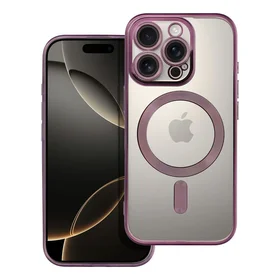ELECTRO MAG COVER dėklas telefonui suderinamas su Magnetiniu IPHONE 16 Pro violetinis