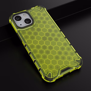 Honeycomb Case šarvu dangtelis su TPU buferiu iPhone 13 mini žalias