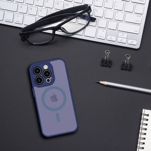 Tel Protect Magmat Dėklas Iphone 15 Pro tamsiai mėlynas