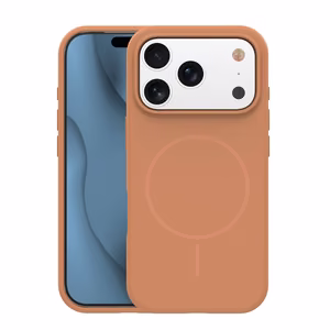 Silicone Thin Mag dėklas iPhone 17 Pro 6,3" karamelė