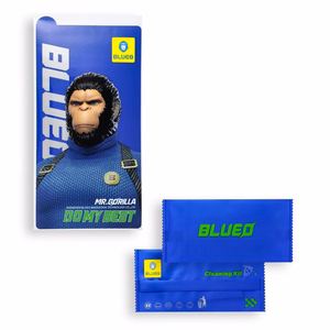 LCD apsauginis stikliukas 5D Mr. Monkey Glass (Airbag Anti-Broken) Apple iPhone 17 Pro Max juodas