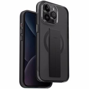 Uniq Heldro Mag Magclick įkrovimo dėklas telefonui iPhone 15 Pro Max - juoda