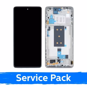 Xiaomi 11T 5G LCD ekranas su rėmeliu Moonlight Silver (Service Pack)
