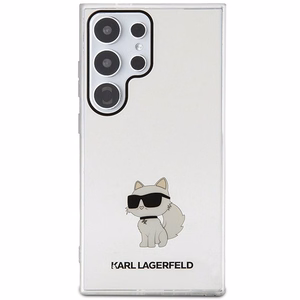 Karl Lagerfeld IML Choupette dėklas telefonui Samsung Galaxy S24 Ultra - permatomas