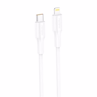FONENG laidas XS01 USB-C - Lightning PD 27W 1M baltas