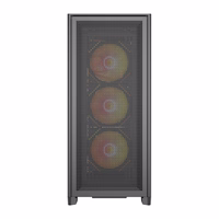 DarkFlash AIRNOVA computer dėklas (juodas) + 3 fans