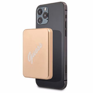 Magnetinė išorinė baterija Guess 5W GUPBMSVSLG 3000mAh auksinė MagSafe