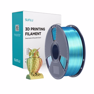 Sunlu PLA+ Silk trijų spalvų filamentas (raudonas, geltonas ir žalias)