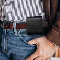 ROYAL universalus horizontalus odinis diržo dėklas dydis V SAMSUNG FLIP 1 / 2 / 3 / 4 / HUAWEI P50 Pocket / MOTOROLA RAZR 5G juodas