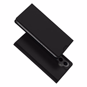DUX DUCIS piniginės tipo dėklas SKIN PRO telefonui SAMSUNG S24 FE juodas