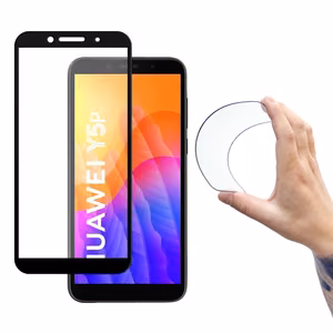 Wozinsky Pilno padengimo Flexi Nano stiklo hibridinis apsauginis stiklas su rėmeliu Huawei Y5p juodas