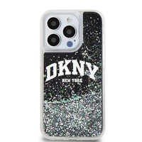 DKNY Liquid Glitter Big Logo dėklas iPhone 13 Pro / 13 - juodas