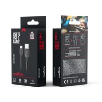 Maxlife kabelis USB - USB-C 3,0 m 2A juodas