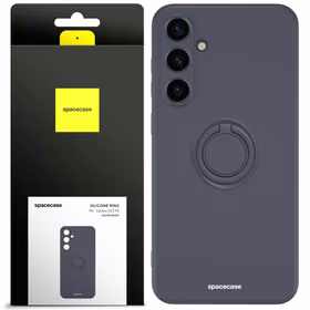 Spacecase Silikoninis dėklas su žiedu Galaxy S23 FE juodas