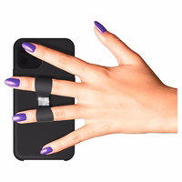 HAMA WHITE DIAMONDS Kaspinėlio dėklas IPHONE 11 PRO juodas Swarovski kristalai 18K