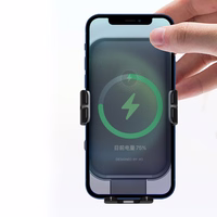 XO car holder WX027 with wireless inductive charger black 15W with suction cup