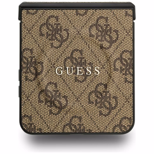 Guess 4G Classic Magnetinis dėklas telefonui Samsung Galaxy Z Flip 7 - ruda