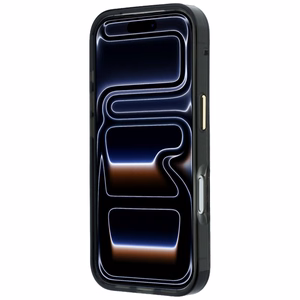 Karl Lagerfeld IML Signature Zebra Glitter MagSafe dėklas, skirtas iPhone 17 Pro / 18 Pro – auksinis