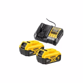 DeWalt DCB1104P2-QW Rinkinys: įkroviklis DCB1104 + 2 akumuliatoriai DCB184 18 V 5 Ah