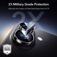 ESR Armorite kameros dangtelis iPhone 16 / 16 Plus / 17 - juodas