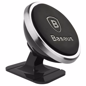 Автомобильный держатель Baseus "Overseas Edition" серебристый (магнитный / на липкой площадке)