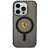 Ferrari FEHMP14XURKK iPhone 14 Pro Max 6.7" juodas kietas dėklas telefonui pusiau permatomas magnetinis (MagSafe)