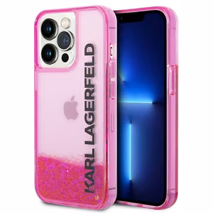 Karl Lagerfeld Liquid Glitter Elong Case for iPhone 14 Pro - Pink