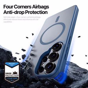 Dėklas Dux Ducis Yind MagSafe Samsung S948 S26 Ultra tamsiai mėlynas