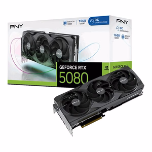 PNY GeForce RTX 5080 Overclocked Triple Fan NVIDIA видеокарта, 16 GB GDDR7
