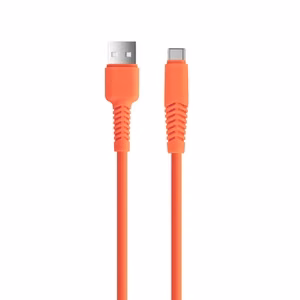 Setty kabelis USB - USB-C 1,5 m 2,1A KSA-C-1.5210 oranžinis